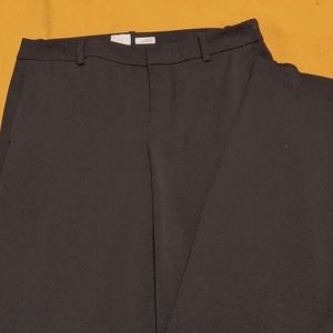 Black slacks high waisted straight leg
